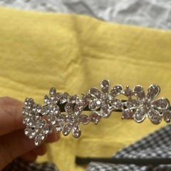 カチューシャ 9個セット まとめ売り パール ビーズ リボン 千鳥格子 の画像