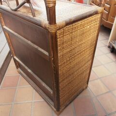 626＞　中古　籐　チェストの画像