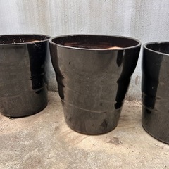 黒　陶器製　鉢の画像