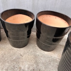 黒　陶器製　鉢の画像