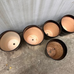 黒　陶器製　鉢の画像