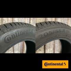 ✅ 室内保管品 コンチネンタル スタッドレスタイヤ バイキングコンタクト7 205/55R16の画像