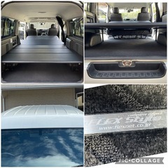 ディーゼル車！禁煙車！ハイエース　スーパーGL 車検満タン受けたて！内外装綺麗！新品ベットキット　シートカバーの画像