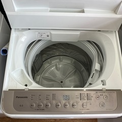 「安心の1年保証付。【全自動洗濯機 Panasonic NA-F60PB15 6.0kg 2022年製】取りに来れる方限定。」の画像