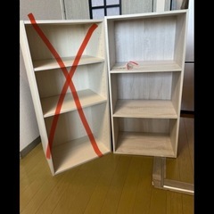 白色　カラーボックス　収納ボックス　本棚の画像