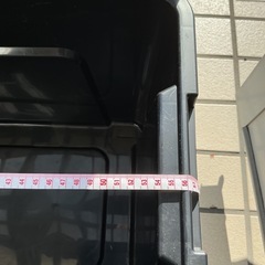 コンテナボックス 収納ケース フタ付き ブラックの画像