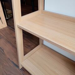 ４段オープンシェルフ　オープンラック　収納棚　木製　ナチュラル　サイズ（約）幅63×奥33×高125　　■近隣配送無料 買取GO‼　栄和店の画像