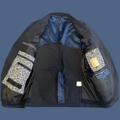 LUSSOBIANCO ルッソビアンコ ダークグレー ビジネスジャケットM-Lの画像