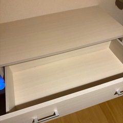 ニトリ　木製　チェスト　白
の画像