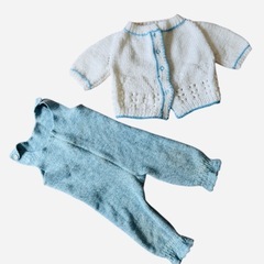 子供　服　80㎝　もこもこパーカーセット　長袖　　上着　ロンパースの画像