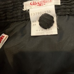 コーデュロイスカート 黒　150の画像