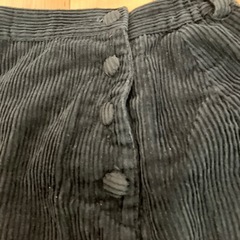 コーデュロイスカート 黒　150の画像