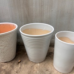 白　陶器製　鉢　4 5 6号の画像