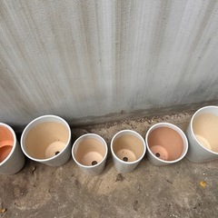 白　陶器製　鉢　4 5 6号の画像