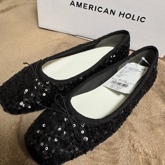 新品✨AMERICAN HOLIC フラットパンプス XS(22cm)の画像