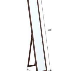 【500円】スタンドミラー 幅23cm ミディアムブラウンの画像