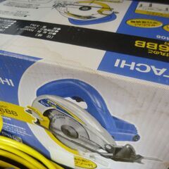 HITACHI/日立ブレーキ丸のこ/165mm/FC 6BB保管未使用品・通電確認済み・ブレーキ時スパーク有・現状渡し・箱・付属品有の画像