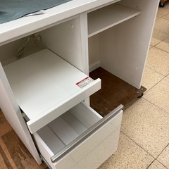 リユースマン倉敷、ニトリ、キッチンボード、ホワイト、キッチン収納、棚の画像