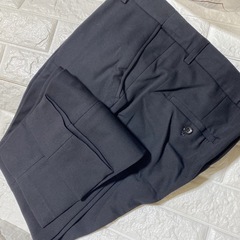 3XL！スラックス メンズ ビジネススラックス スリム スーツパンツ ブラックの画像