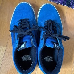 VANS TNT FIVE ブルー&ブラッくクの画像
