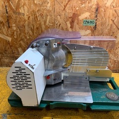 C(7675) 富士島工機 フジシマ 一枚切スライサー パンスライサー 1枚切 100V50/60Hz 食パン 業務用 厨房機器 直接引き取り歓迎 大阪の画像