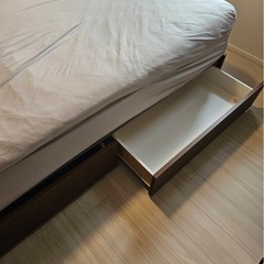 ニトリ　シングルベッドフレーム　マットレス　　の画像
