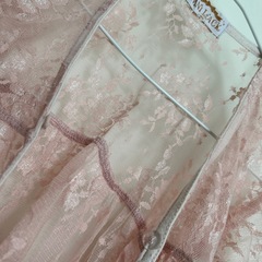 kidsレース羽織りピンクの画像