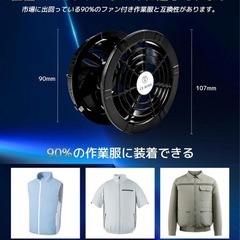 ✨新品✨在庫処分大特価　空調服ファン&バッテリーセット　の画像