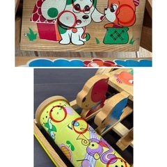 
現役　昭和レトロの手押し車の画像