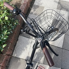 🔵中古車🔵 折畳自転車　便利なかご付き✨　外装6段変速　中古自転車　点検調整永久無料✨　整備済み　西宮市の画像