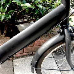 🔵中古車🔵 折畳自転車　便利なかご付き✨　外装6段変速　中古自転車　点検調整永久無料✨　整備済み　西宮市の画像