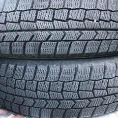 ダンロップ　スタッドレスタイヤWM02  155/65R14  ４本　中古　　ホイール無しの画像