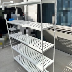 【譲り先決まりました】IKEA　スチールラックの画像