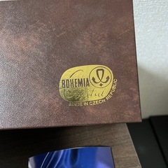 ボヘミアガラス　花瓶の画像