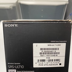 ワイヤレススピーカー　SONY
の画像