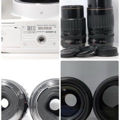 CANON EOS Kiss X7✨人気カラーホワイト✨ダブルレンズの画像