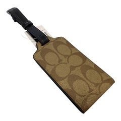 COACH コーチ　正規品　アメリカアウトレット仕入れ　ラゲッジタグ　シグネチャーキャンバス　新品未使用の画像