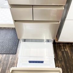 【中古品】2023年製 Panasonic パナソニック パーシャル搭載冷蔵庫 NR-E459PX 5ドア ガラストップドアモデル　高年式 大型 冷凍冷蔵庫 450L  キッチン家電の画像