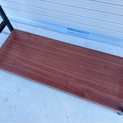 ワイエムワールド ハンガーラック シングル 棚付き 幅90cm 高さ170cm 木製 ラック付き オーク mw0809の画像