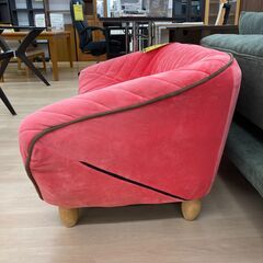 A-538★ジモティ割引あり★【リユースのサカイ野々市店】ソファー 2人用 ピンク ※クリーニング済みの画像