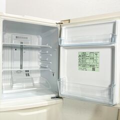 パナソニック 138L 2ドア冷蔵庫 NR-B14CW-W 2020年製 ホワイト ノンフロン 静音 省エネ 一人暮らし コンパクト Panasonic E0EY0110の画像