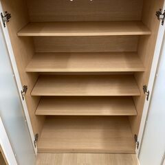 A-539★ジモティ割引あり★【リユースのサカイ野々市店】レンジボード 白/茶 ※クリーニング済みの画像