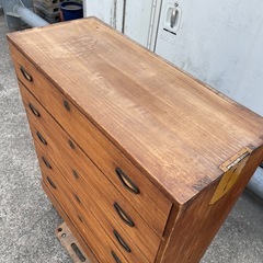 桐箪笥　整理タンス　木製　昭和レトロ　家具　古民家の画像