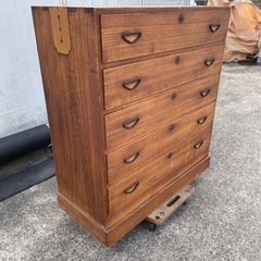 桐箪笥　整理タンス　木製　昭和レトロ　家具　古民家の画像