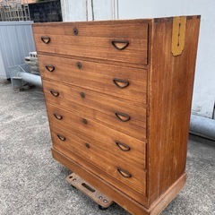 桐箪笥　整理タンス　木製　昭和レトロ　家具　古民家の画像