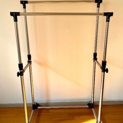ハンガーラック2段 高さ伸縮パイプの画像
