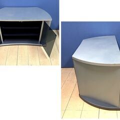 AS-S800[26～32型　薄型テレビ対応スタンド] キャスター付き　ガラス扉　移動楽々　朝日木材加工 コーナー対応　テレビボード　テレビ台　ラックの画像