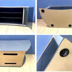 AS-S800[26～32型　薄型テレビ対応スタンド] キャスター付き　ガラス扉　移動楽々　朝日木材加工 コーナー対応　テレビボード　テレビ台　ラックの画像