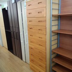 ★リユースのサカイつくば店★TK7240  ハイチェスト ナチュラル H171×D45×W59 クリーニング済みの画像