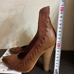 COBRA デザインヒール 本革 ブラウンの画像